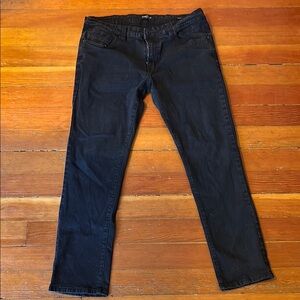 Kenneth Cole Men’s Slim Fit Black Jeans 36x32 EUC